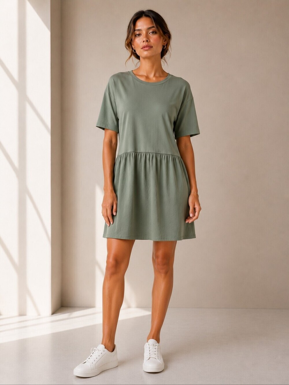 NEW Vero Moda Green Peplum Dress